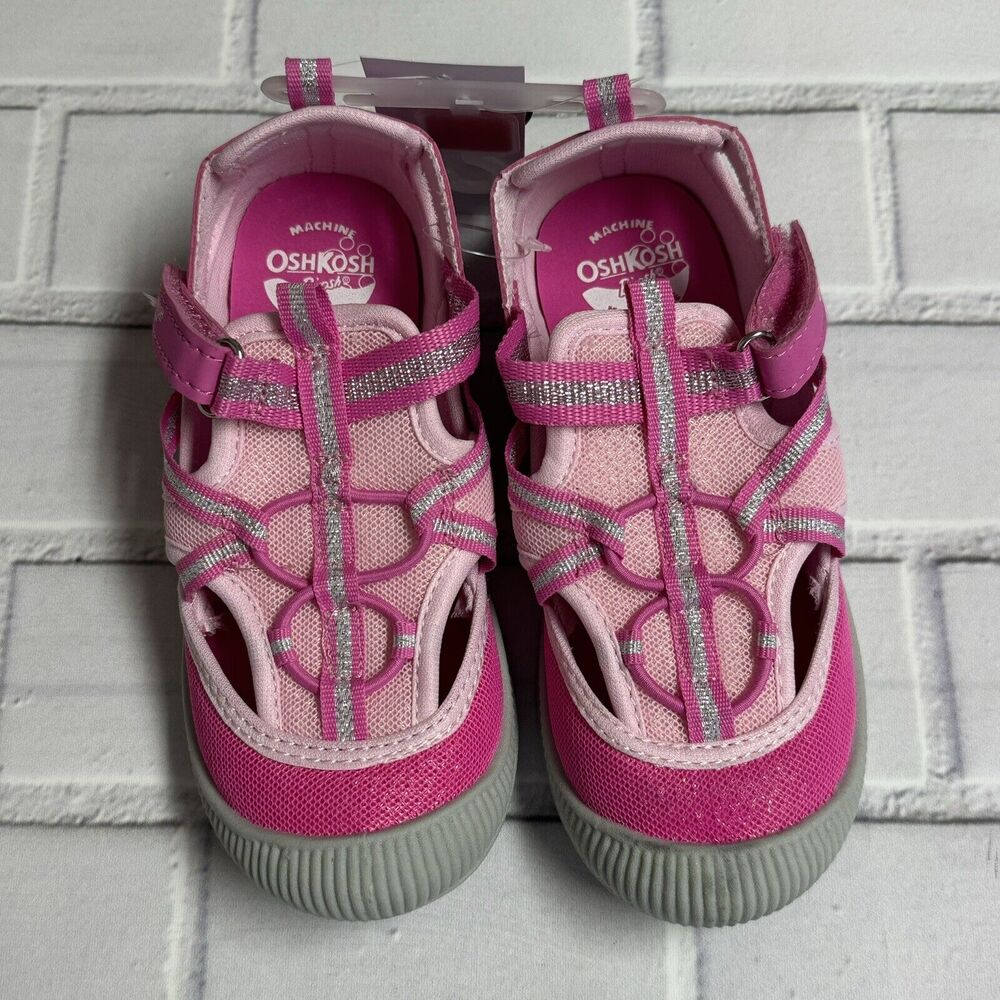 OshKosh Everplay Flexible Outsole Bump Toe Sandal Toddler Size 12 Pink